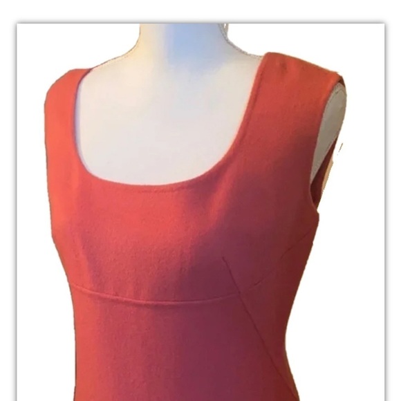 Talbot’s $199 Salmon NWT Wool Women Sz 4P Petites Dress Sleeveless - Picture 3 of 8